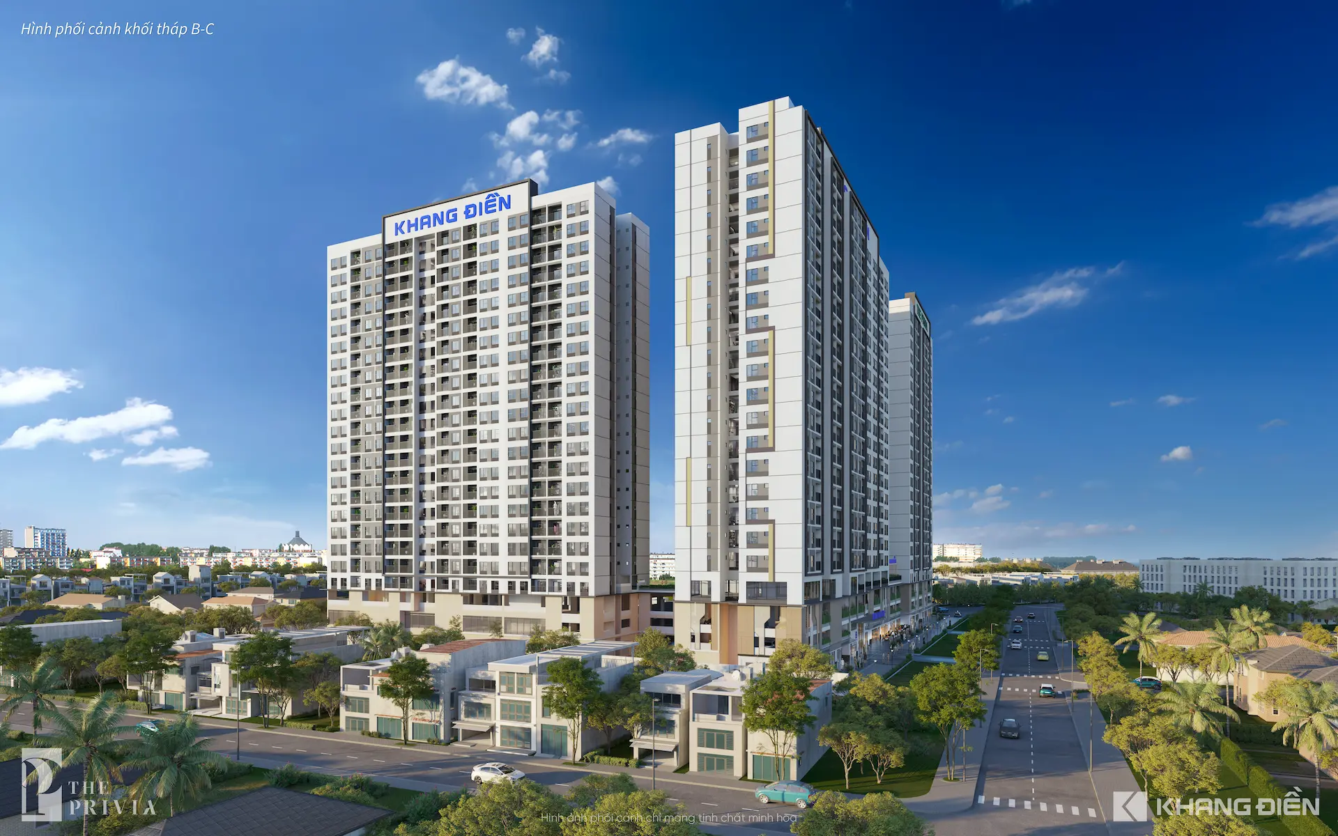 phối cảnh tháp b c the privia khang điền